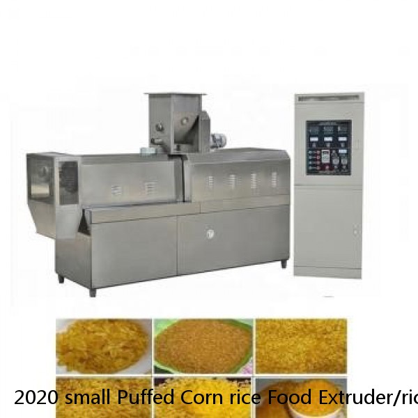 2020 small Puffed Corn rice Food Extruder/rice puffing puff snack machine for Snacks food