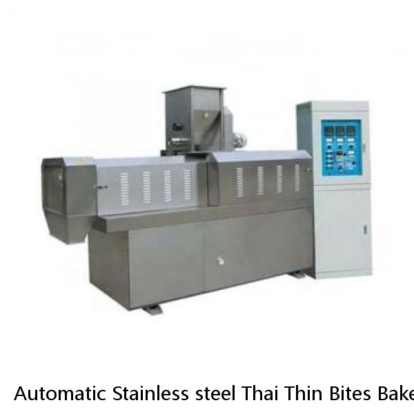 Automatic Stainless steel Thai Thin Bites Baked Rice cracker making machine