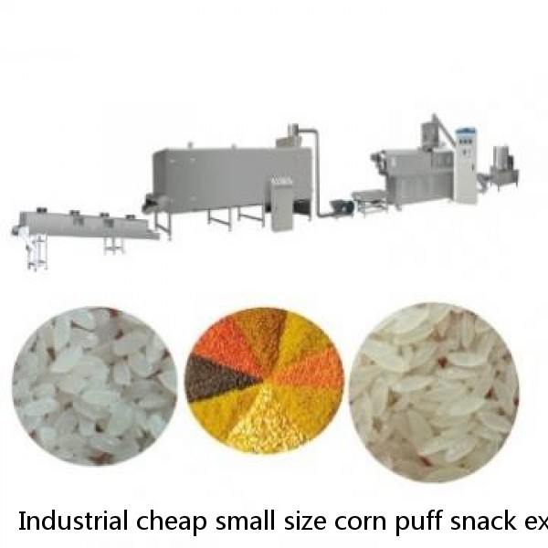 Industrial cheap small size corn puff snack extruder/puffed rice machine/grain Rice bulking puffing machine with 7 10 14mould